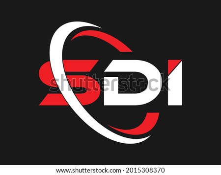 SDI letter monogram logo design vector