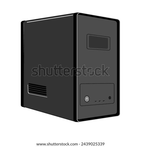 Desktop PC unit. computer system unit