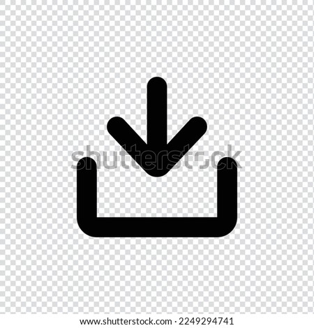 Download filled icon in transparent background, basic app and web UI bold line icon, EPS10