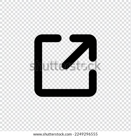Export file filled icon in transparent background, basic app and web UI bold line icon, EPS10