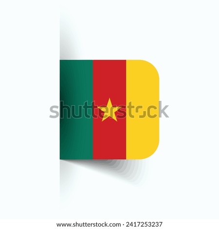 Cameroon national flag, Cameroon National Day, EPS10. Cameroon flag vector icon