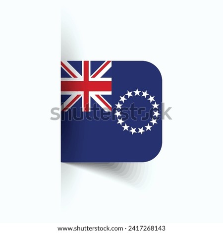 Cook Island Flag national flag, Cook Island  National Day, EPS10. Cook Island flag vector icon