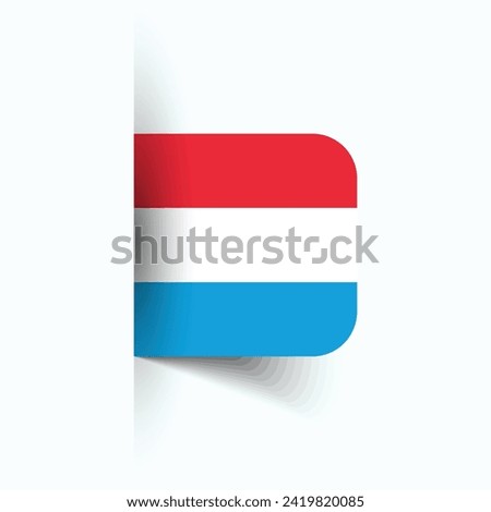 Luxembourg national flag, Luxembourg National Day, EPS10. Luxembourg flag vector icon