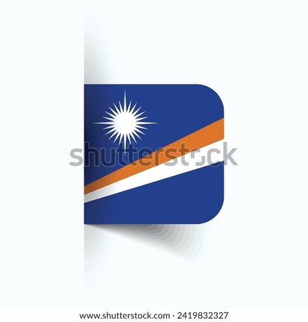 Marshall islands national flag, marshall islands National Day, EPS10. marshall islands flag vector icon