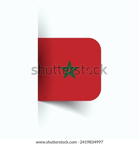 Morocco national flag, Morocco National Day, EPS10. Morocco flag vector icon