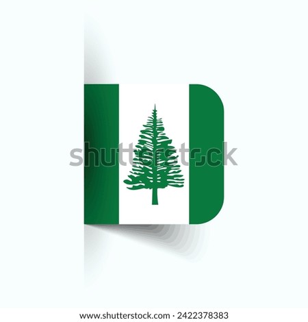 Norfolk Island national flag, Norfolk Island National Day, EPS10. Norfolk Island flag vector icon