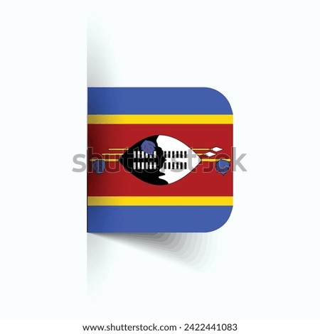 Swaziland national flag, Swaziland National Day, EPS10. Swaziland flag vector icon