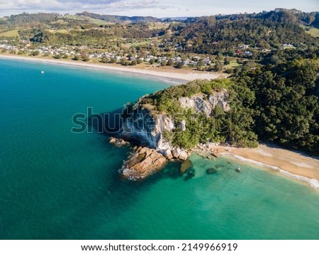 Similar – Image, Stock Photo Cliffs at New Zealand rock