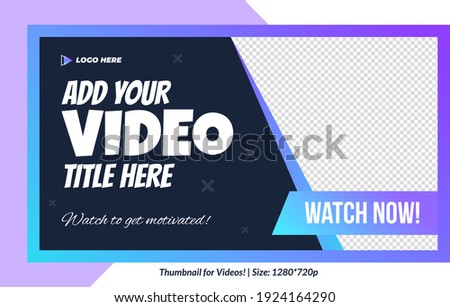 Editable Thumbnail for videos and all social platforms usable in your all videos Editable Premium Vector editable thumbnail template thumbnails design channel art design	