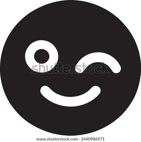 Similar – Image, Stock Photo cheeky smiley with heart on dark background