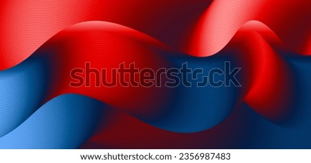 Stylish corrugated motion high-grade red blue mixed fluid gradient abstract background.Suit for poster, banner, brochure, corporate, presentation, website, flyer. Vector illustration