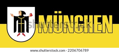 Poster Munchen (Munich) in Germany. Vector illustration