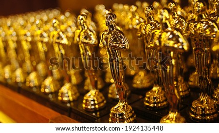 the replica of the Oscars Award Photo stock © 