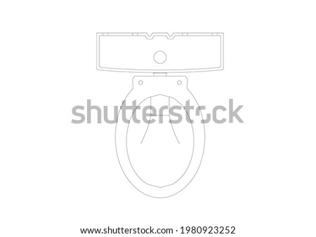 toilet seat vector design for hotel