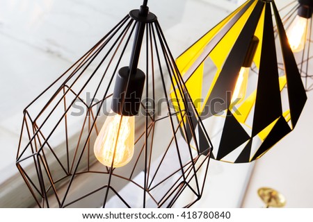 Similar – Image, Stock Photo Modern and decorative Filament ligth bulb