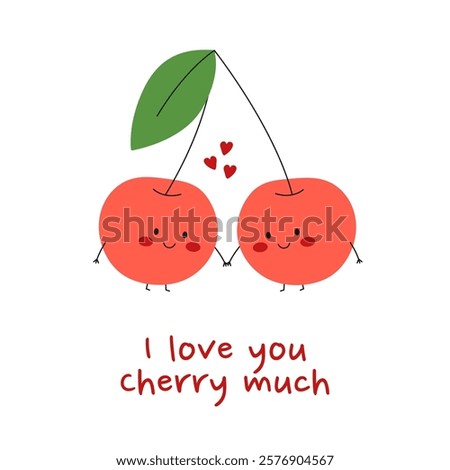 Similar – Image, Stock Photo I love you Characters pink