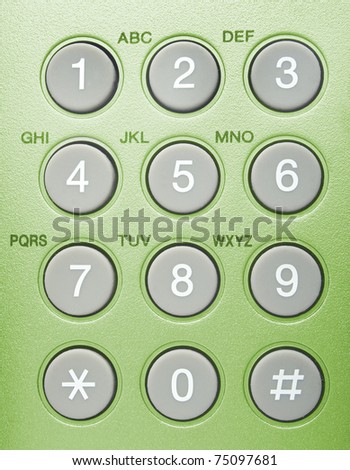 close up shot of green phone keypad
