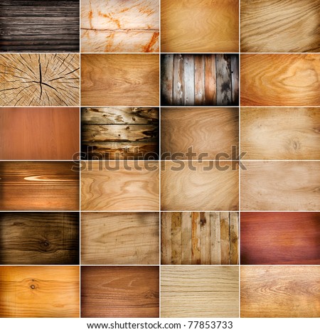 Big collection of wood background