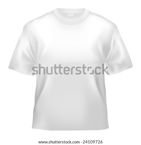 Unisex T-shirt template (isolated on white, clipping path)