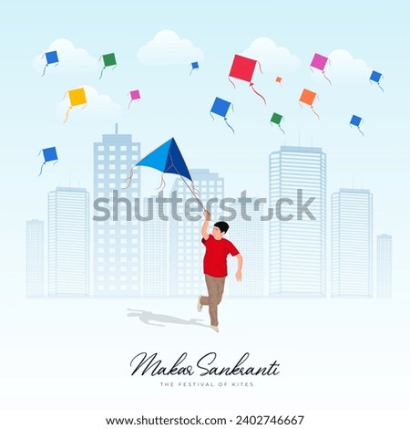 Happy Makar Sankranti Creative Social Media Post, Web Banner, Greeting, Print