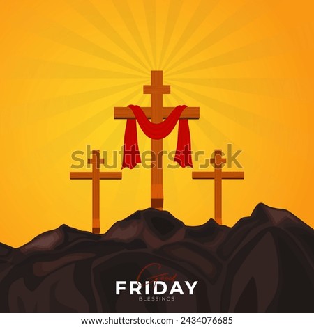 Good Friday peace of holy week social media post	