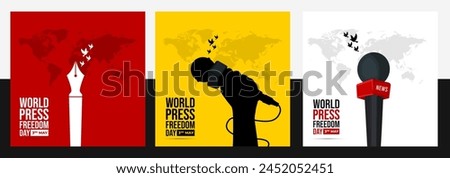 World Press Freedom Day Social Media Post. World Press Freedom Day or World Press Day To Raise Awareness of The Importance of Freedom of The Press