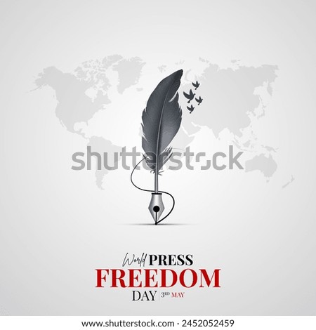 World Press Freedom Day Social Media Post. World Press Freedom Day or World Press Day To Raise Awareness of The Importance of Freedom of The Press