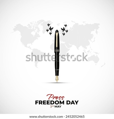 World Press Freedom Day Social Media Post. World Press Freedom Day or World Press Day To Raise Awareness of The Importance of Freedom of The Press