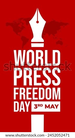 World Press Freedom Day Social Media Post. World Press Freedom Day or World Press Day To Raise Awareness of The Importance of Freedom of The Press