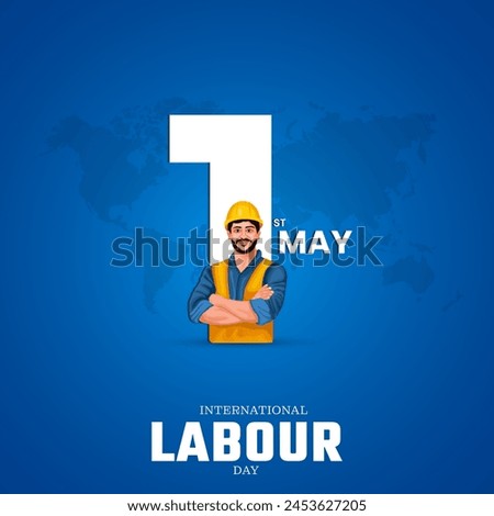 International Labor Day, Labour day, May 1st, Social Media Post