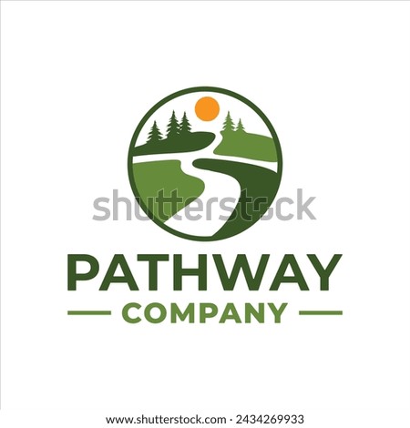 Pathway logo with an agricultural concept that gives a natural feel