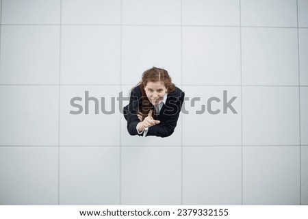 Similar – Image, Stock Photo Alluring young woman looking in mirror on sunny day