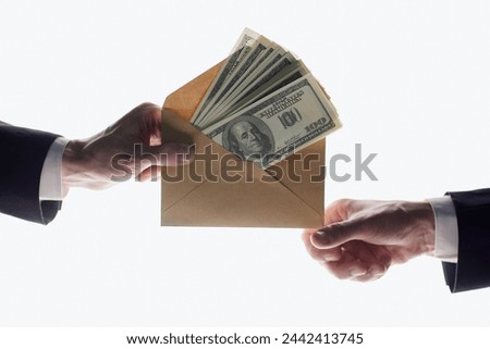 Similar – Image, Stock Photo Envelope with money