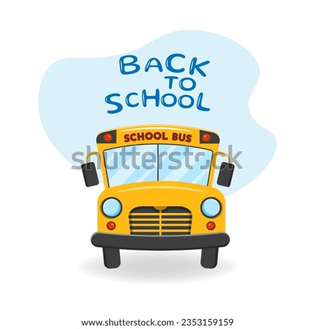 School bus. Vector illustration of School theme