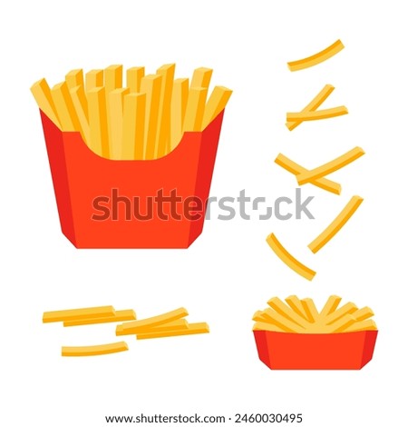 Similar – Image, Stock Photo fries French fries Ketchup