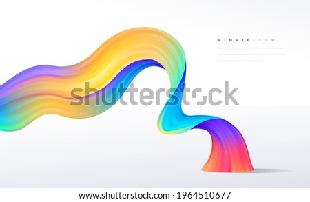 Colorful liquid wave background, Dynamic 3d color flow vector element for website, brochure, poster. 
Colorful wavy vector illustration, Modern background design.
