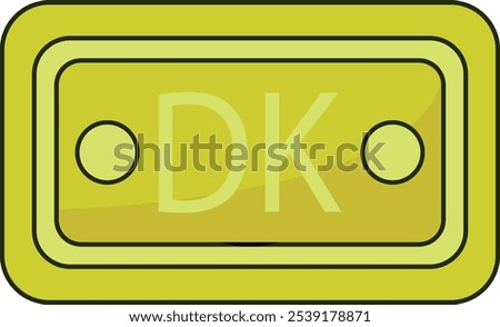 Danish Krone Note Icon Currency Finance Illustration