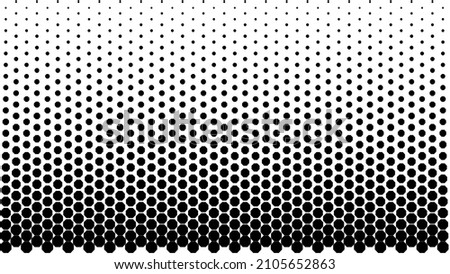 The octagon pattern halftones on white background