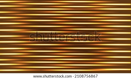 Stack of gold ring wallpaper. Golden metallic stripes on bright background.