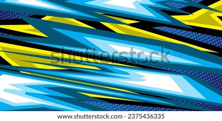 Vehicle sticker stripes. Racing car signature strips. Sport car background wallpaper with halftone effects