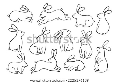 Rabbit Outline | Free download on ClipArtMag