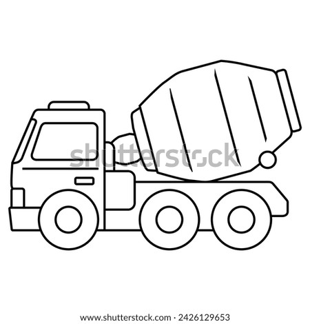 heavy truck vehicle vector image logo design 4