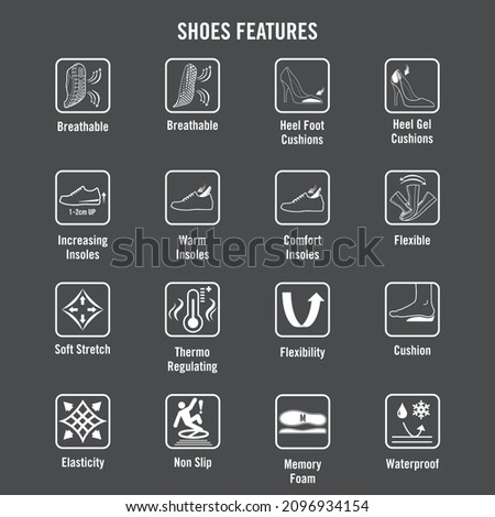 Icon illustration file related to shoe functionality.
