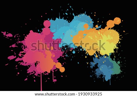 color paints rainbow color touch Foto stock © 