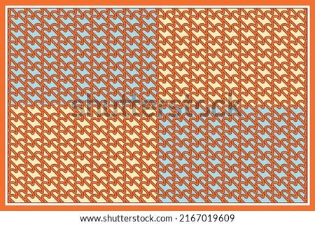 Luxurious orange silk fabric design