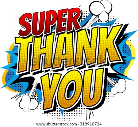 Royalty Free Stock Photos and Images: Super Thank You - Comic book ...