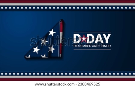 D-Day Normandy Landings June 06 Background Vector illustration