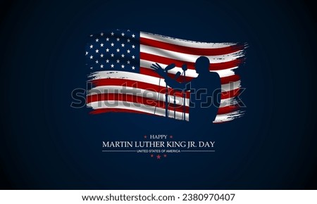 Happy Martin Luther King Jr. Day Background vector Illustration