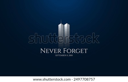 Patriot Day September 11th background vector illustration