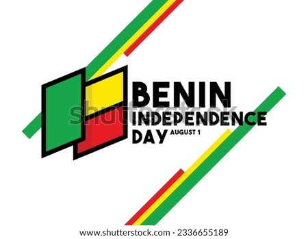 Benin Independence Day. August 1. Eps 10.